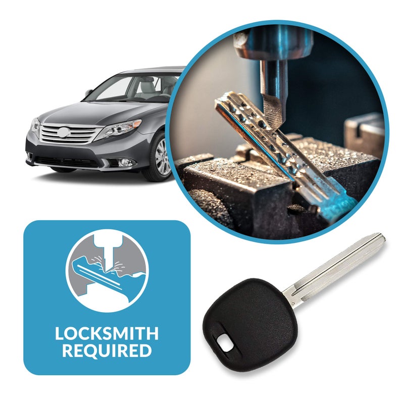 Keyless2Go بديل Keyless2Go لمفتاح سيارة مع شريحة ترانسبوندر غير مقطوع لعدد 2 لمركبات تويوتا المختارة TOY44D-PT - Image 5